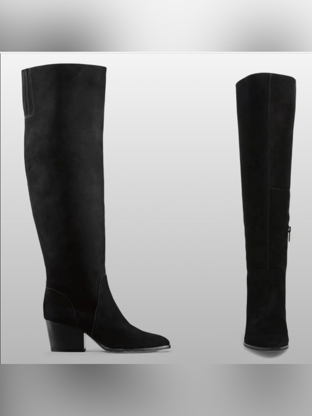 Vince Camuto Nestle Black Over-the-Knee Suede Boots size 9